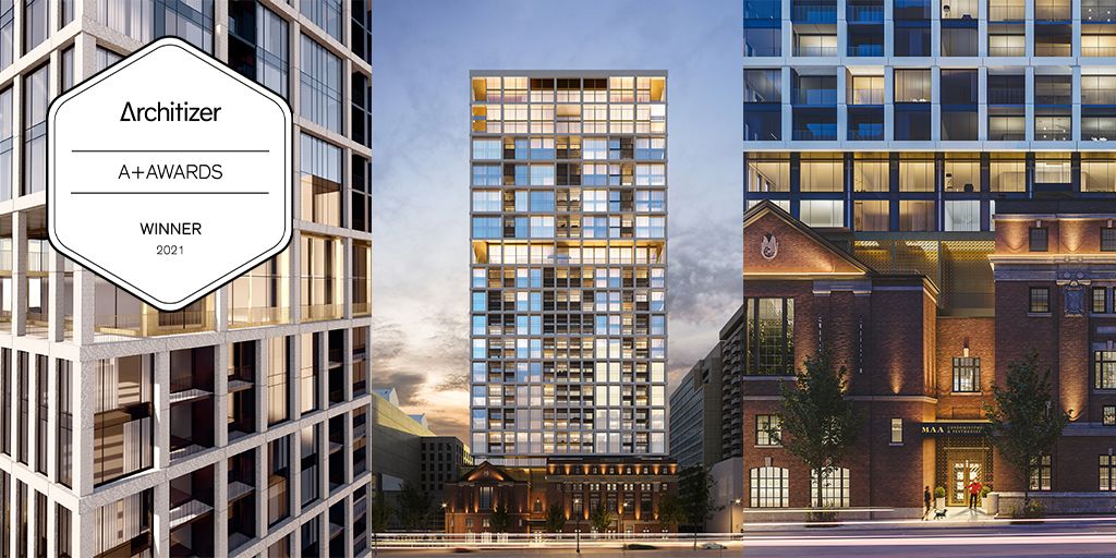 WINNER | MAA Condominiums & Penthouses project laureate at the Architizer A + Awards