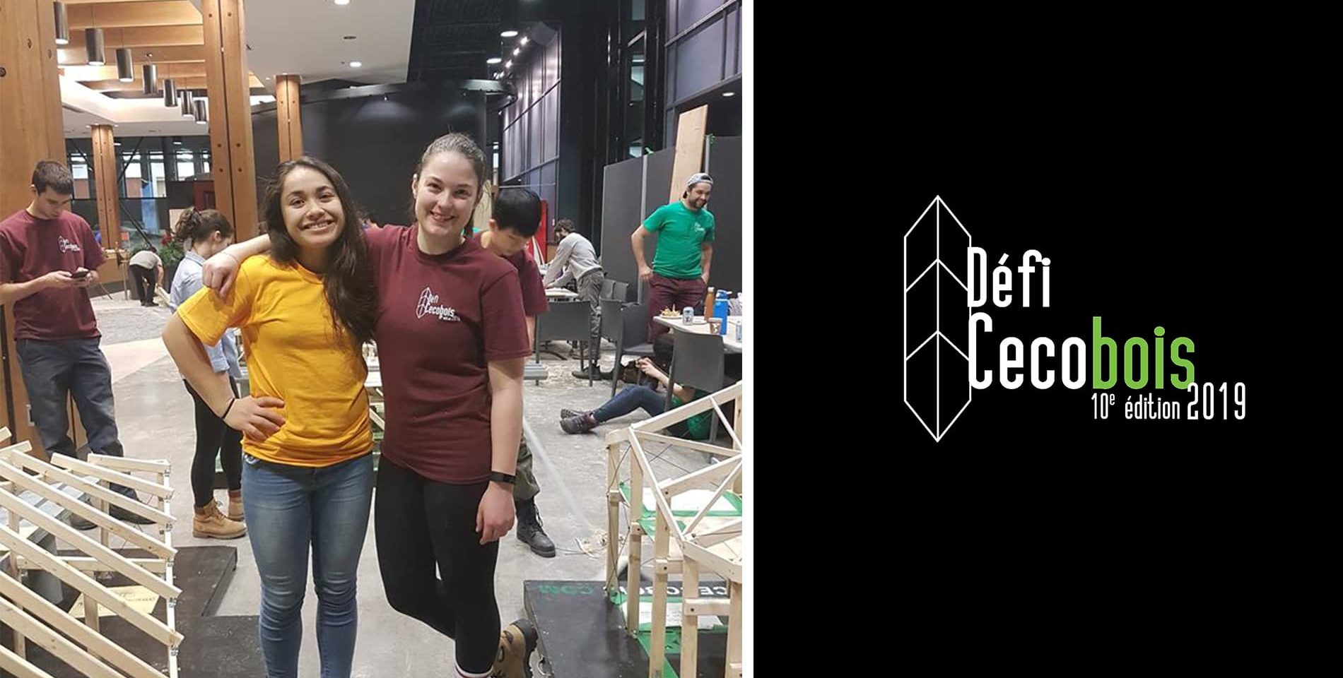 Félicitations à nos deux stagiaires en ingénierie pour leur participation au Défi Cecobois 2019!