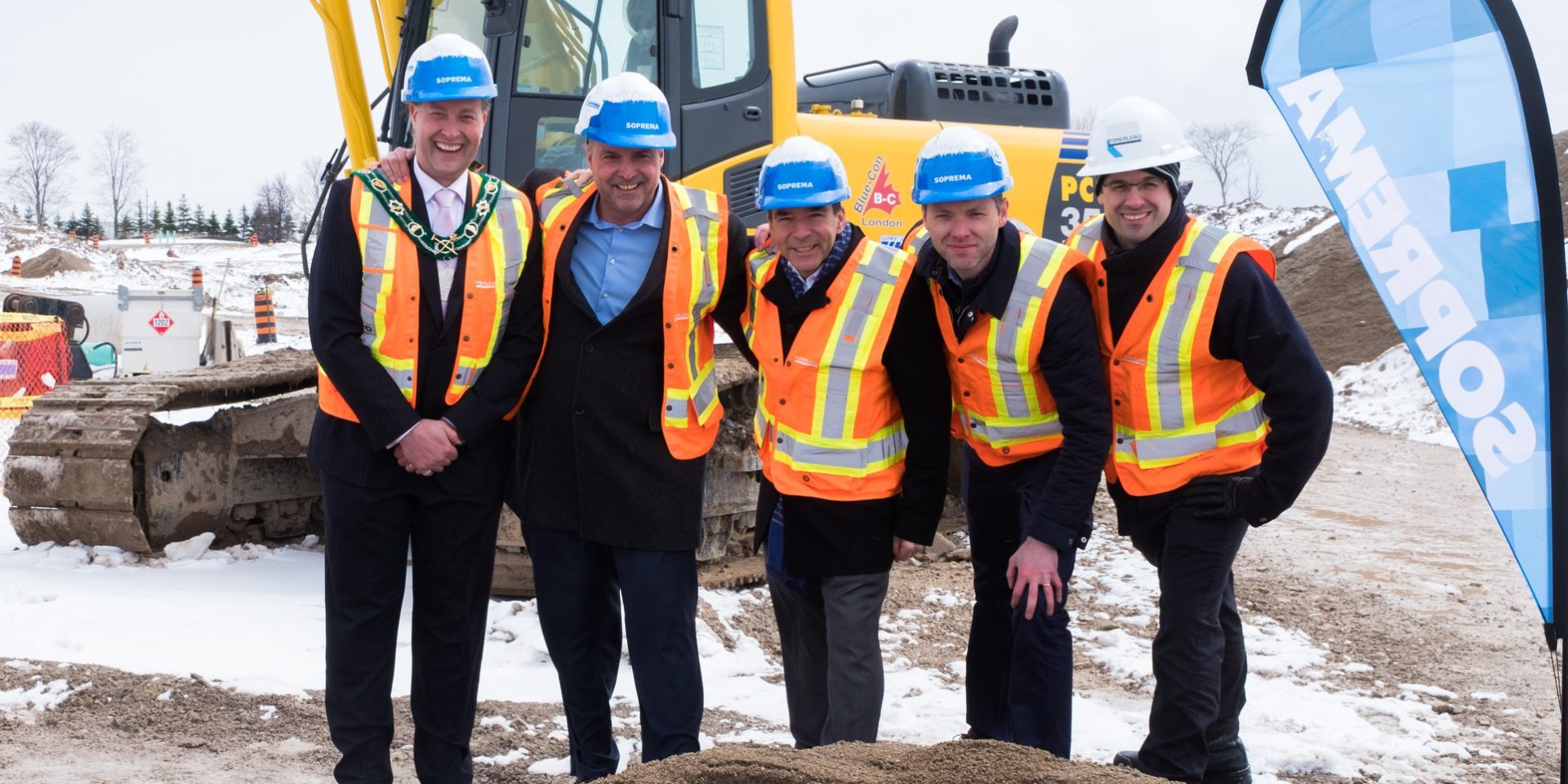 Lancement du chantier de la nouvelle usine de Soprema Canada en Ontario