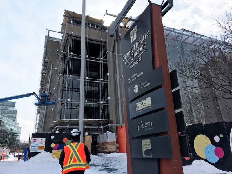 CONSTRUCTION SITE @ Grand Théâtre de Québec | The new glass shell is for this year!