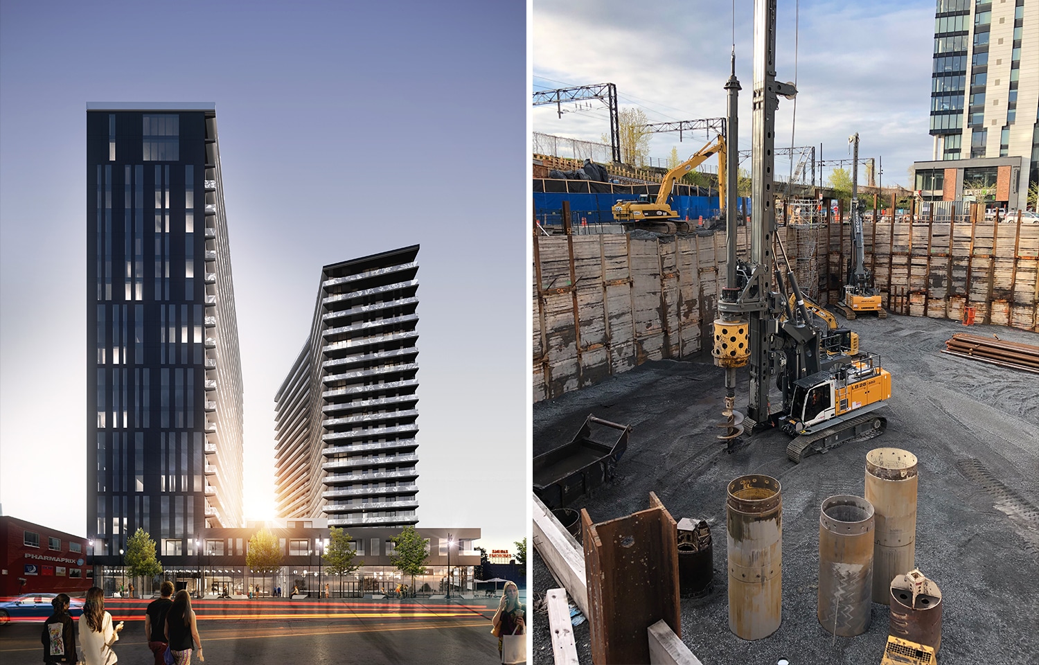CHANTIER @ Condominiums MaryRobert | Début des travaux de fondations