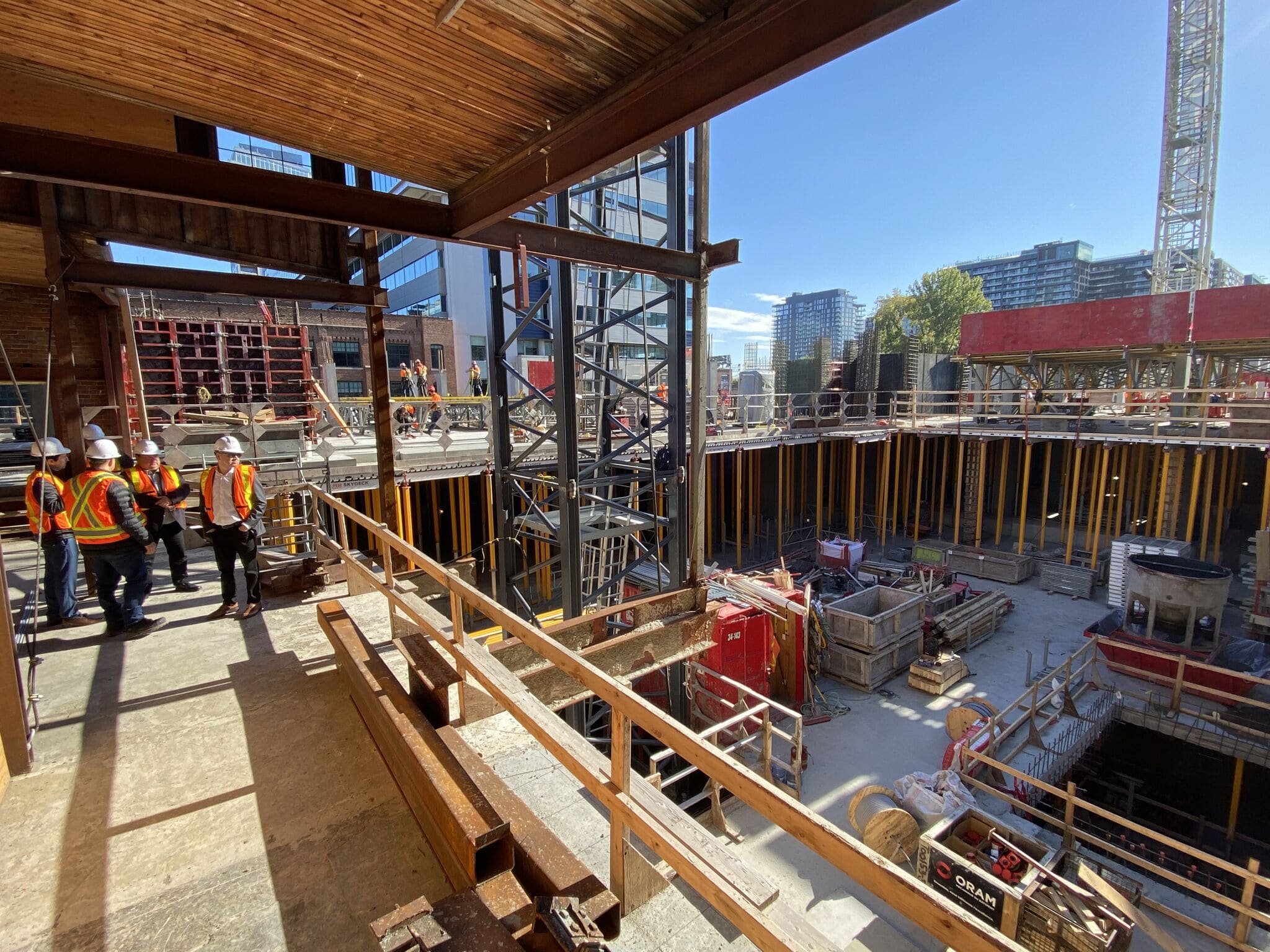 CONSTRUCTION SITE ODÉA Montréal ELEMA Structural Engineering Firm