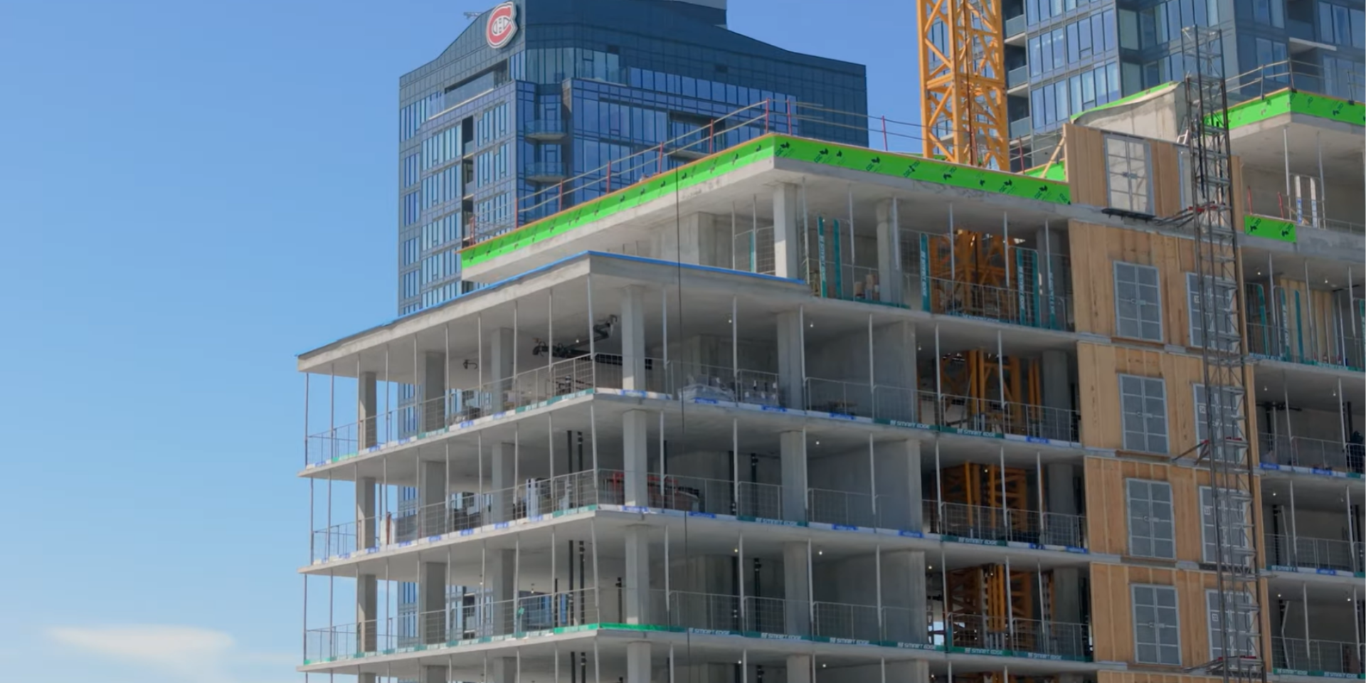 Video | Progress of the Carré Windsor – Tour 1 construction site