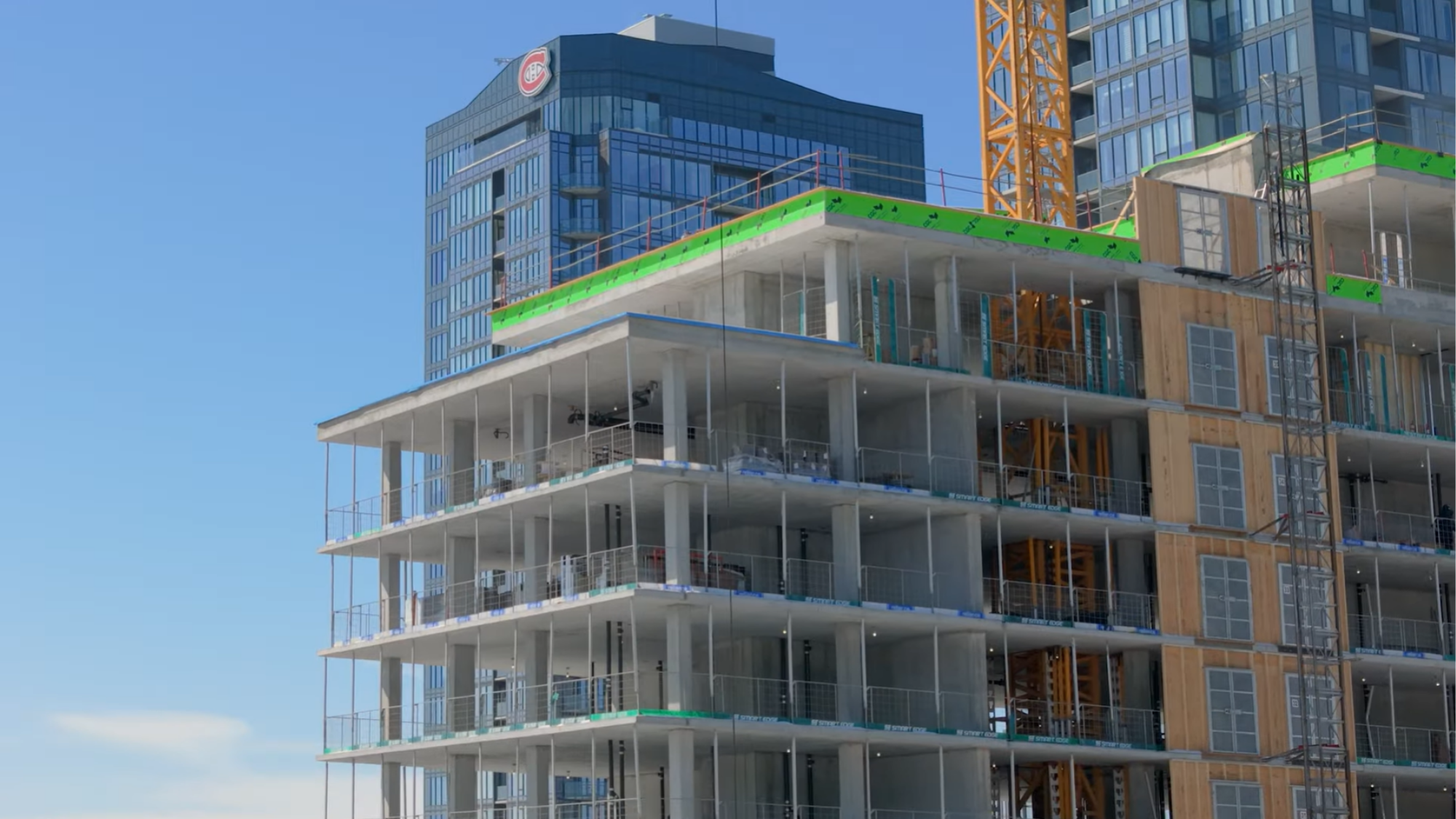 Video | Progress of the Carré Windsor – Tour 1 construction site